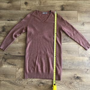 Vince wool cashmere v-neck sweater dress S
